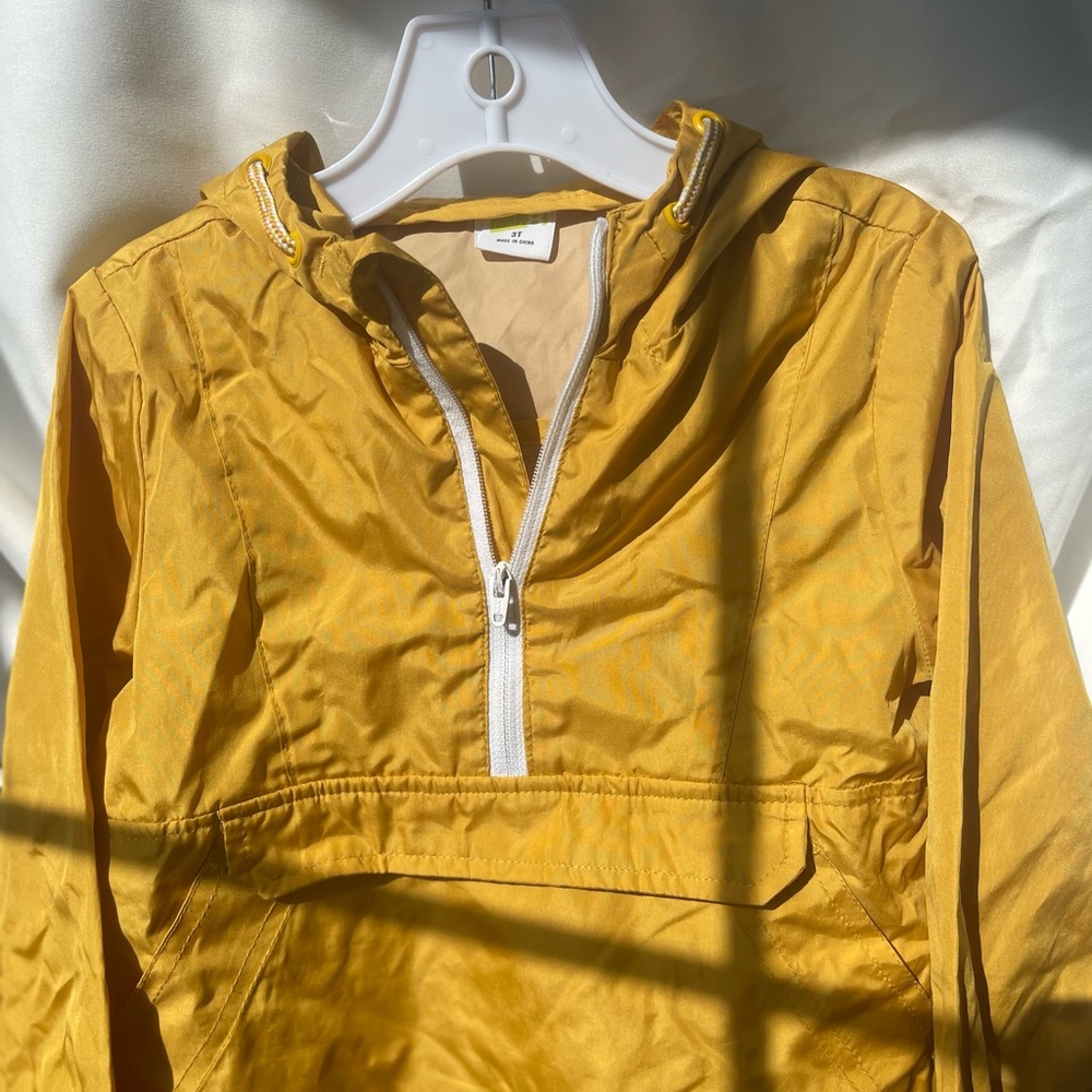 Crazy 8, 3T, Half Zip Mustard Yellow Windbreaker Hoodie